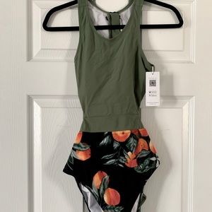 Cupshe brand one-piece swimsuit, women’s size medium. Brand new with tags.
